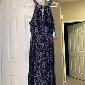 Navy blue formal dress
